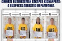 4 nabbed over kidnapping of Chinese businessman in Pampanga