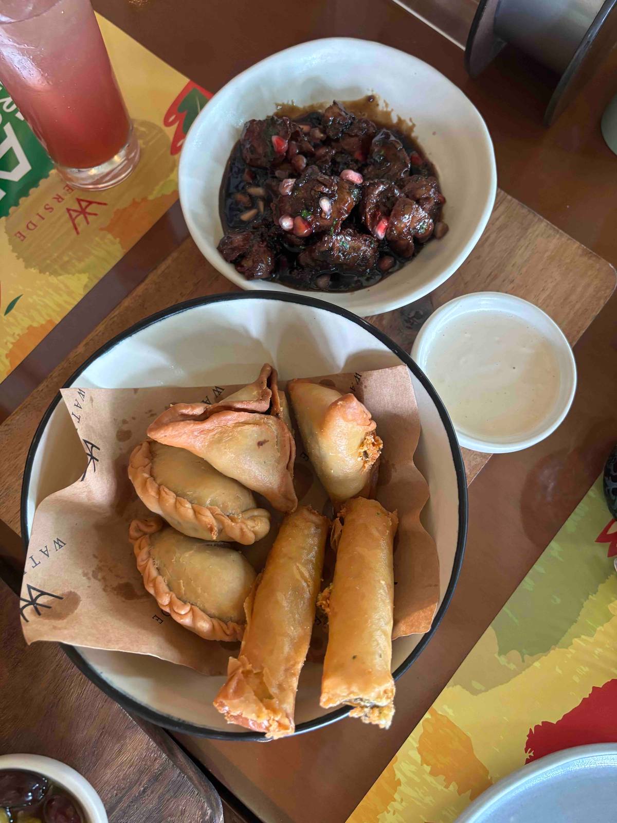 A SELECTION of hot mezzeh.