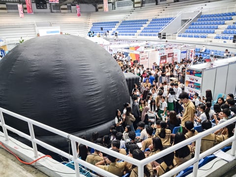 Zamboanga students explore PAGASA mobile planetarium in Dipolog City