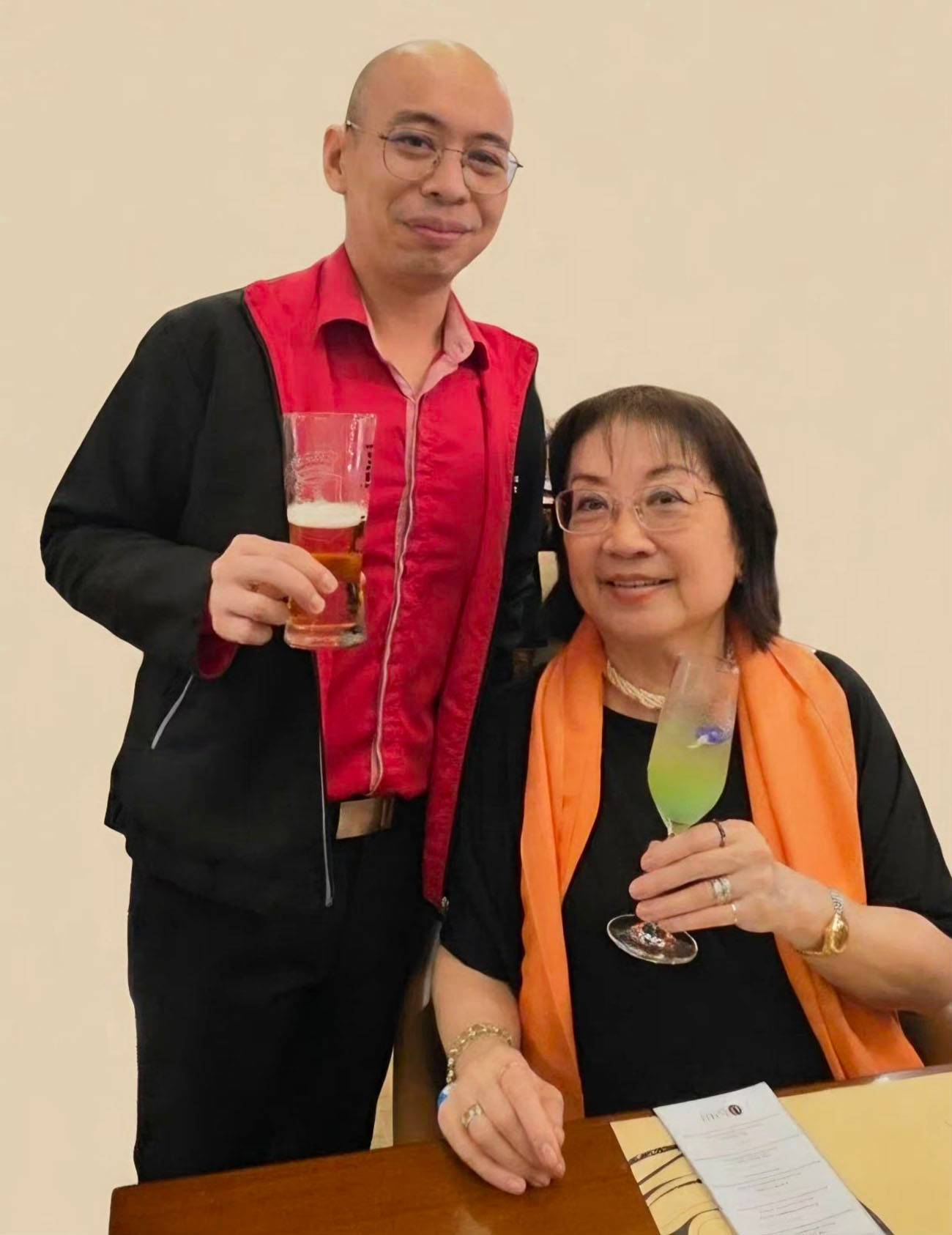 Brewmaster Sheldon Lim and Mayen Angbetic Tan.