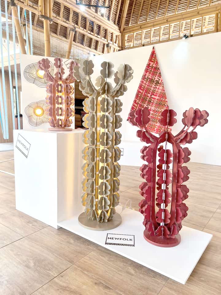 ‘Flutter Floor Lamp’ by Southsea Veneer x Bianca Carague.