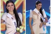 2026 Miss World Philippines Asia Rose Simpson wears the Philippine sash at Miss World pageant sashing ceremony in Vietnam