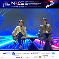 Two distinguished leaders in retail, SM Investments Corp. vice chairperson Tessie Sy-Coson (left), with SM Supermalls president Steven Tan, in a fireside conversation which was the centerpiece of the two-day 32nd National Retail Conference and Expo held on 6 to 7 August 2026 at the SMX Convention Center Manila in Pasay City.