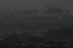 Low visibility over port area