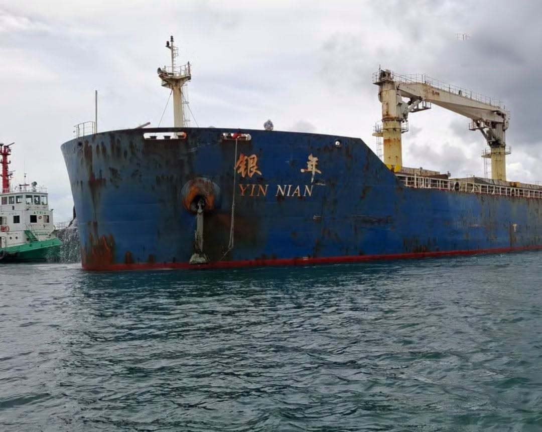 PCG aids injured Chinese crew member