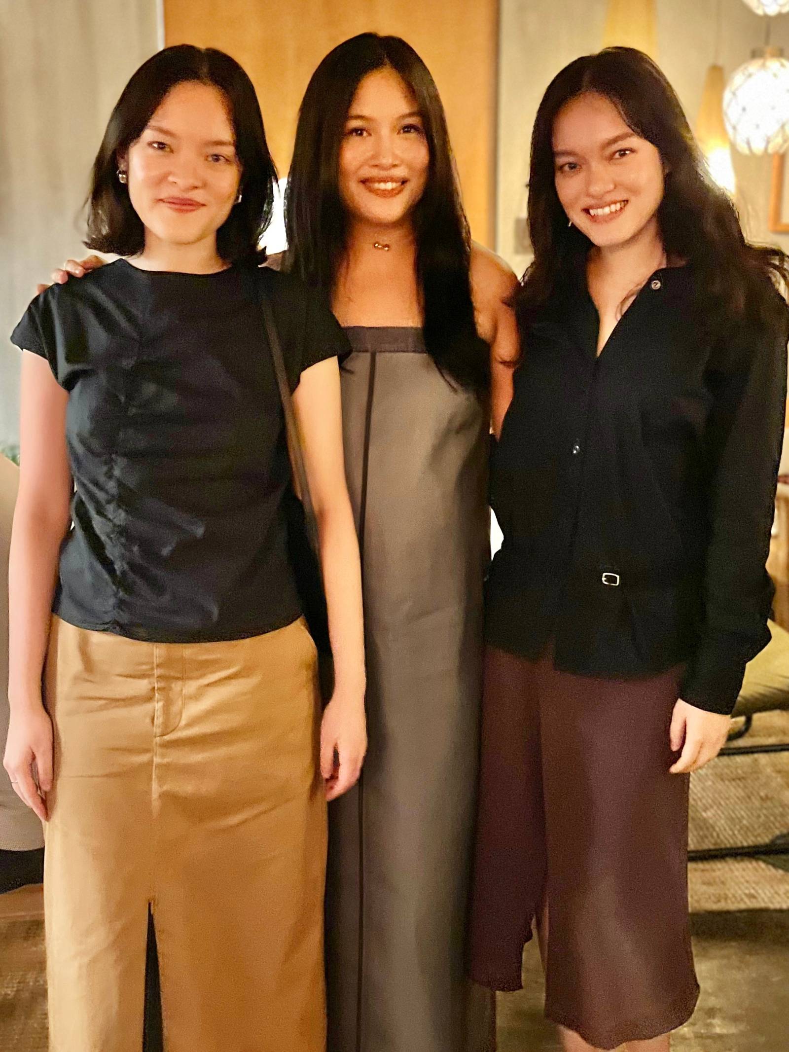 EYA Uy, Ariana Go and Nana Uy.