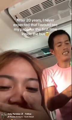 20 aon matapos maghiwalay: Mag-ama, hindi inasahang nagkita sa bus
