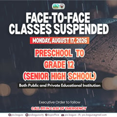 Baguio, La Trinidad suspend classes 17 August due to heavy rain