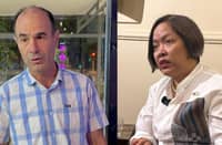FORMER Israeli Ambassador to the Philippines Ilan Fluss (left) and Philippine Ambassador to Israel Aileen Mendoza (right)