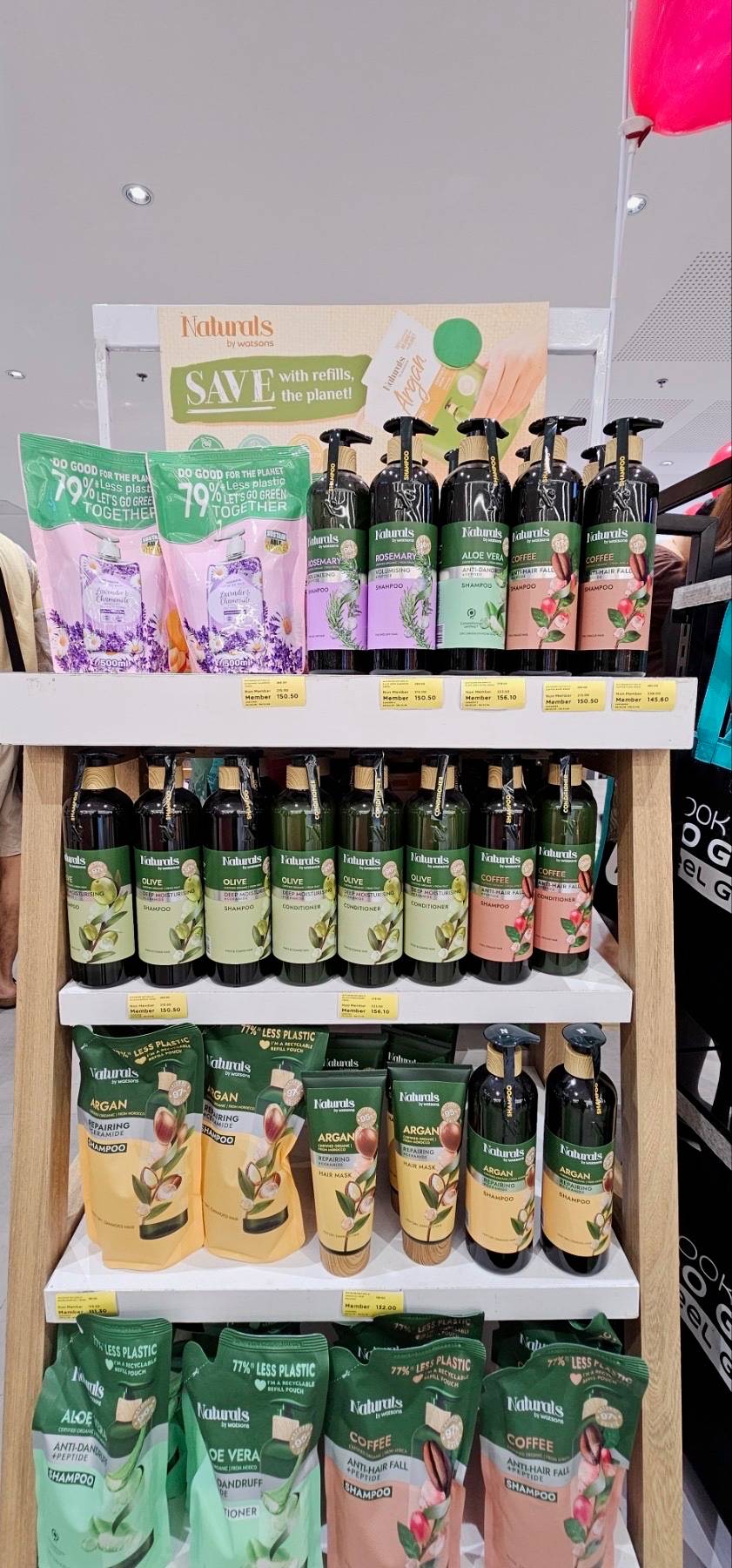 Small, everyday choices make a difference, from refill packs and reusable bags to recycling, giving shoppers a simple way to support a greener planet.