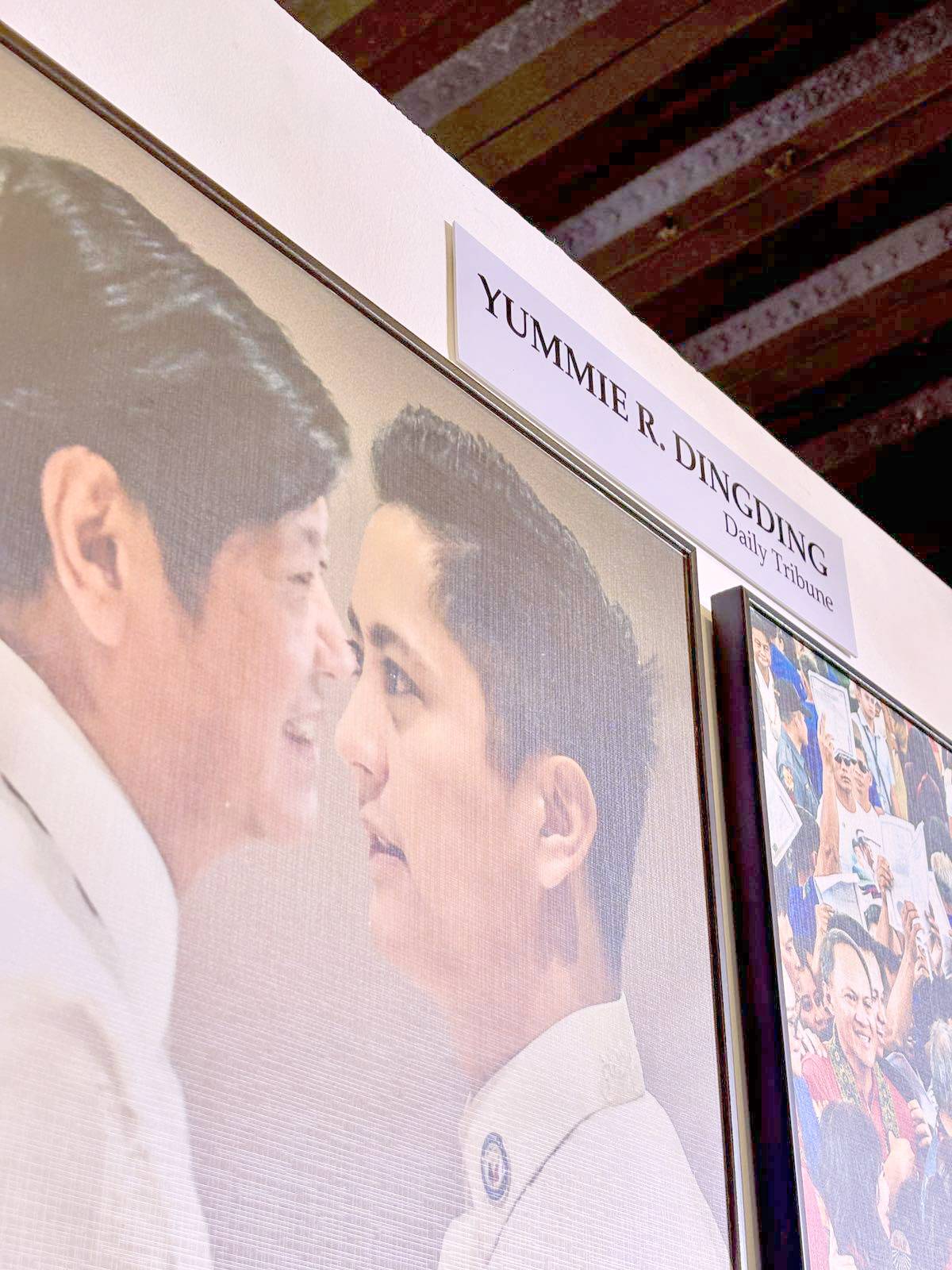 President Ferdinand Marcos Jr. shares a tender moment with his son Sandro Marcos in a photograph by DAILY TRIBUNE chief photographer Yummie R. Dingding.