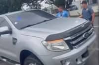 The pick-up vehicle following an NBI personnel allegedly pose threat to LTO law enforcers in Lipa City, Batangas on 12 August. As response, LTO issued a Show Cause Order (SCO) to the registered owner and driver of the said unit.