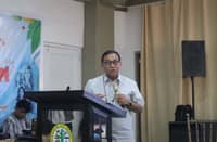 DOST Secretary Renato Solidum Jr. on his pre-RSTW keynote message on 16 August, 2026, in San Agustin, Romblon.