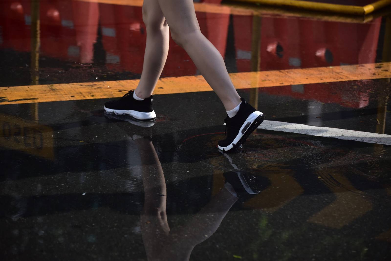 Joggers and walkers