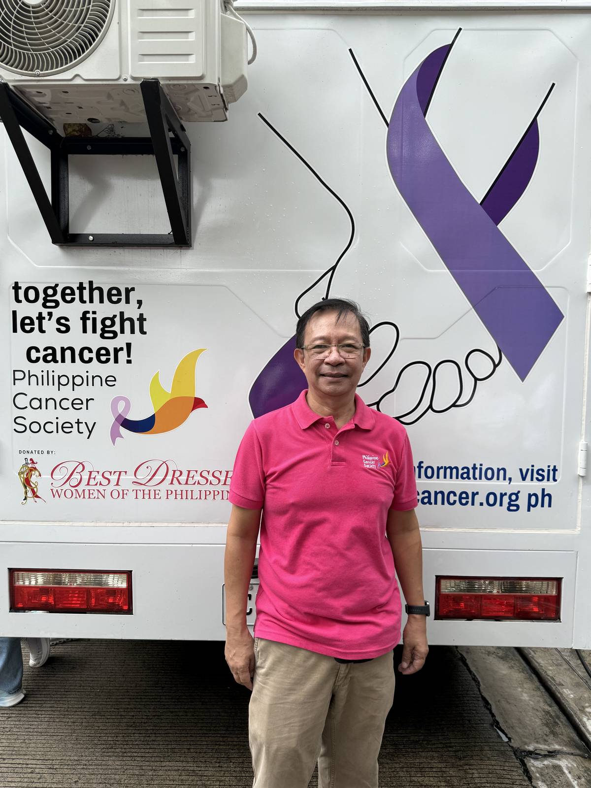 Philippine Cancer Society operations manager Romeo Marcalda.