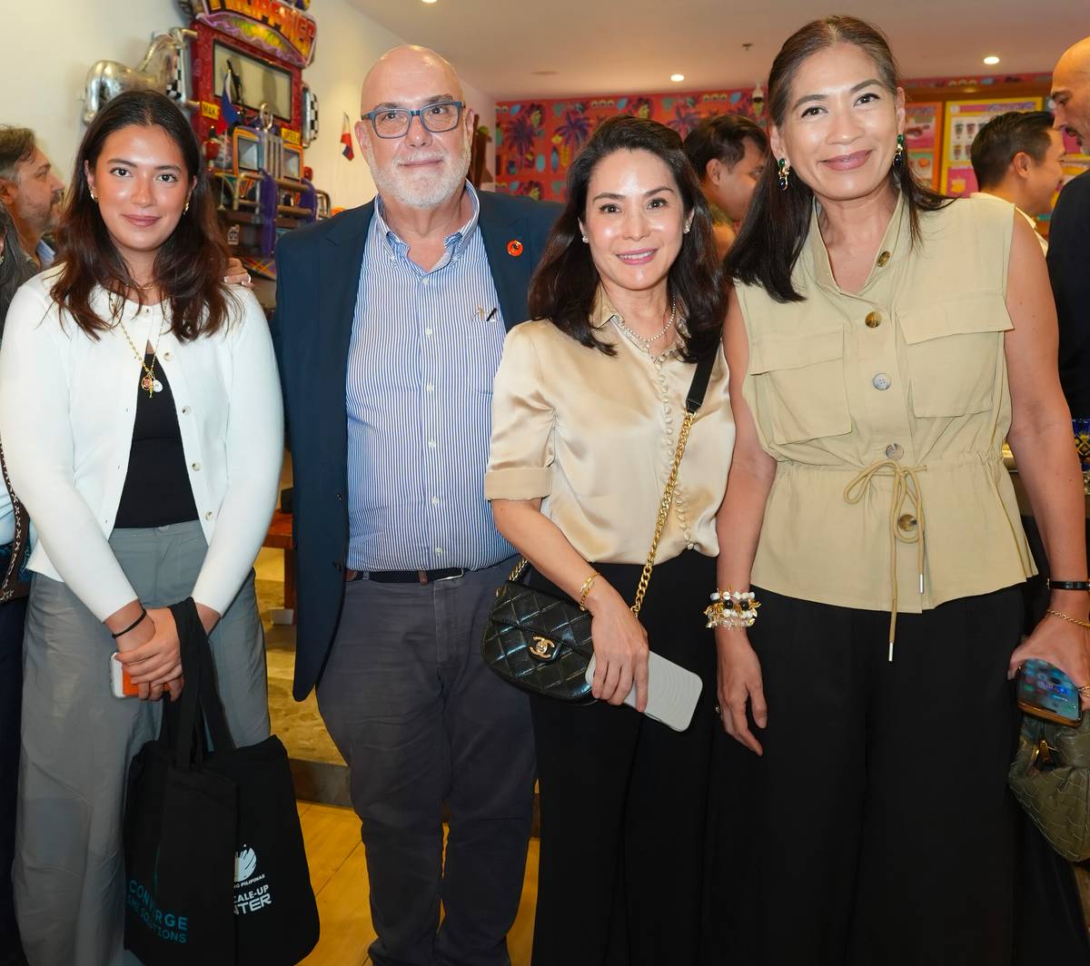 Clara Hagedorn, Philip Hagedorn, CEO, ATRAM Asset and Wealth Management, president and CEO, Wildflour Hospitality Group Ana de Ocampo and Techie Hagedorn.