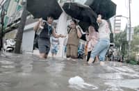 Monsoon meltdown Undeterred by the deluge, pedestrians wade through knee-deep floodwaters along a Manila street on 17 August, as relentless rains driven by the southwest monsoon (habagat) turned roads into rivers overnight, as the nation is again reminded of the flood control scandal that should have relieved Filipinos of the perennial scourge, but the funds for it went to line the pockets of crooked officials.