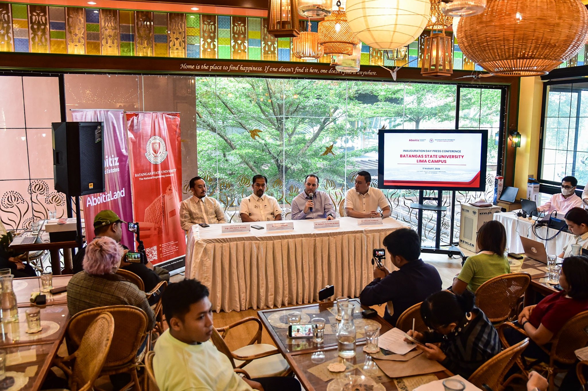 Aboitiz and BatStateU Inauguration Press Conference

