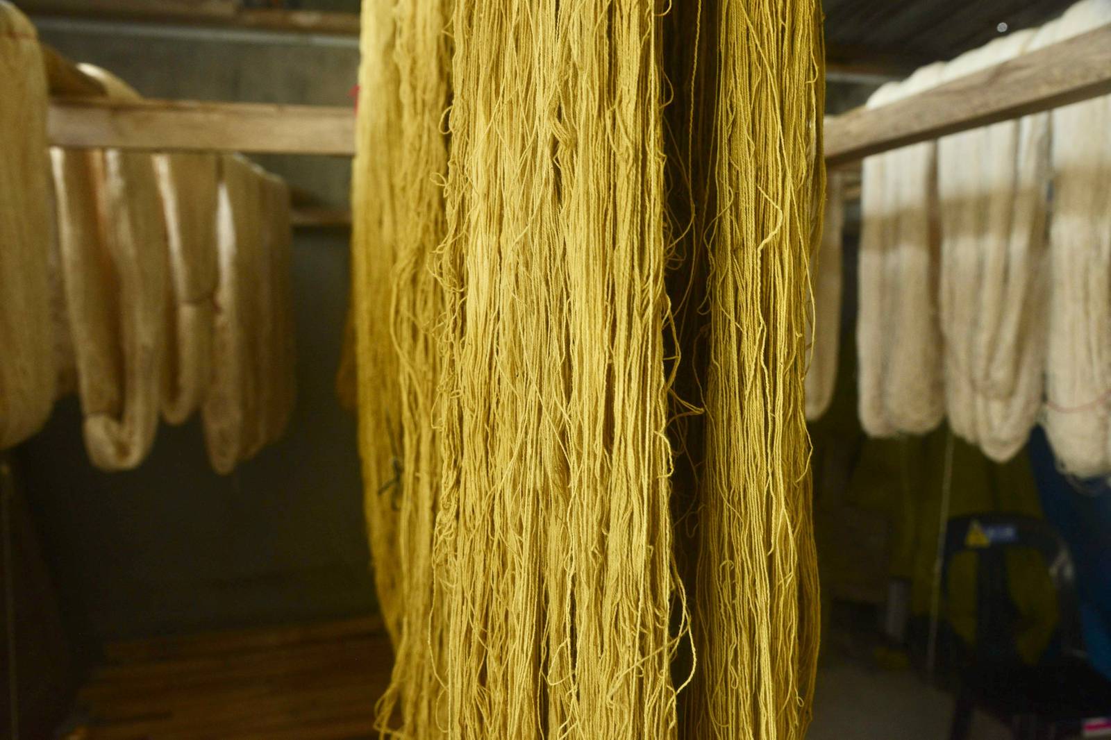 Talisay leaves produce this rich green tone, with alum as its natural mordant.