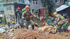 Baguio clears landslide area