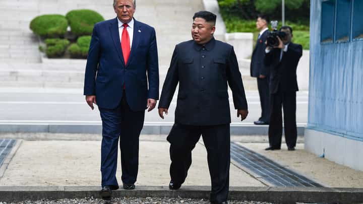 NORTH Korea's leader Kim Jong and Donald Trump