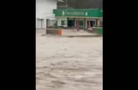 Raging Sta. Fe River damages barangay hall, isolates 800 residents