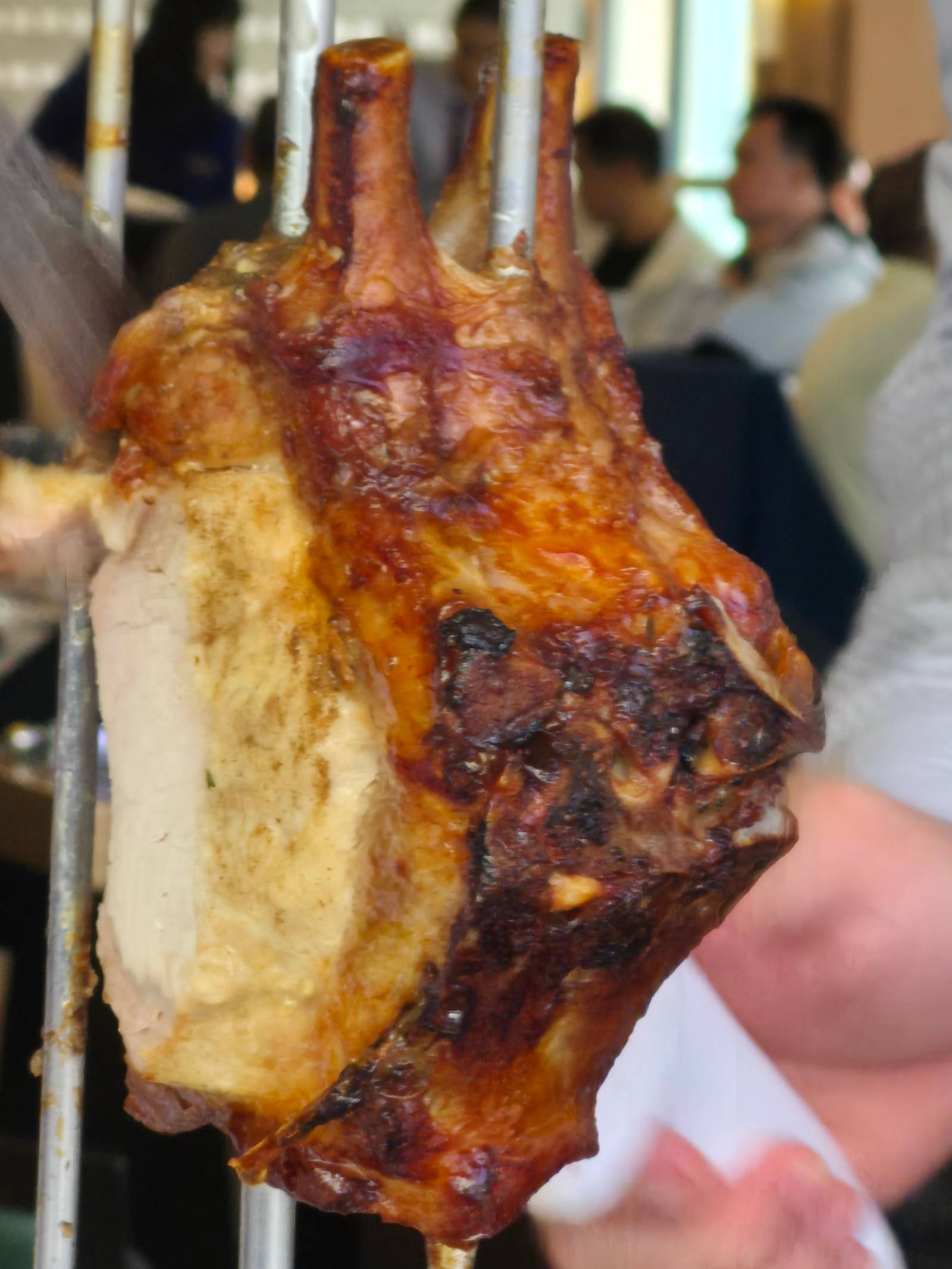 Passador serves roasted poultry hot off the skewer.