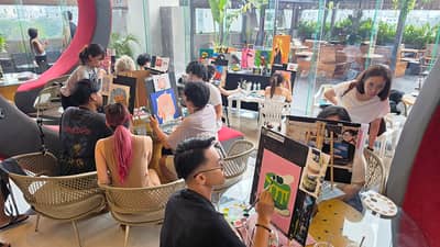 Art session for children.