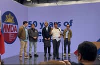 President Ferdinand Marcos Jr. was joined by other cabinet officials during a command conference in MMDA headquarters in Pasig City.