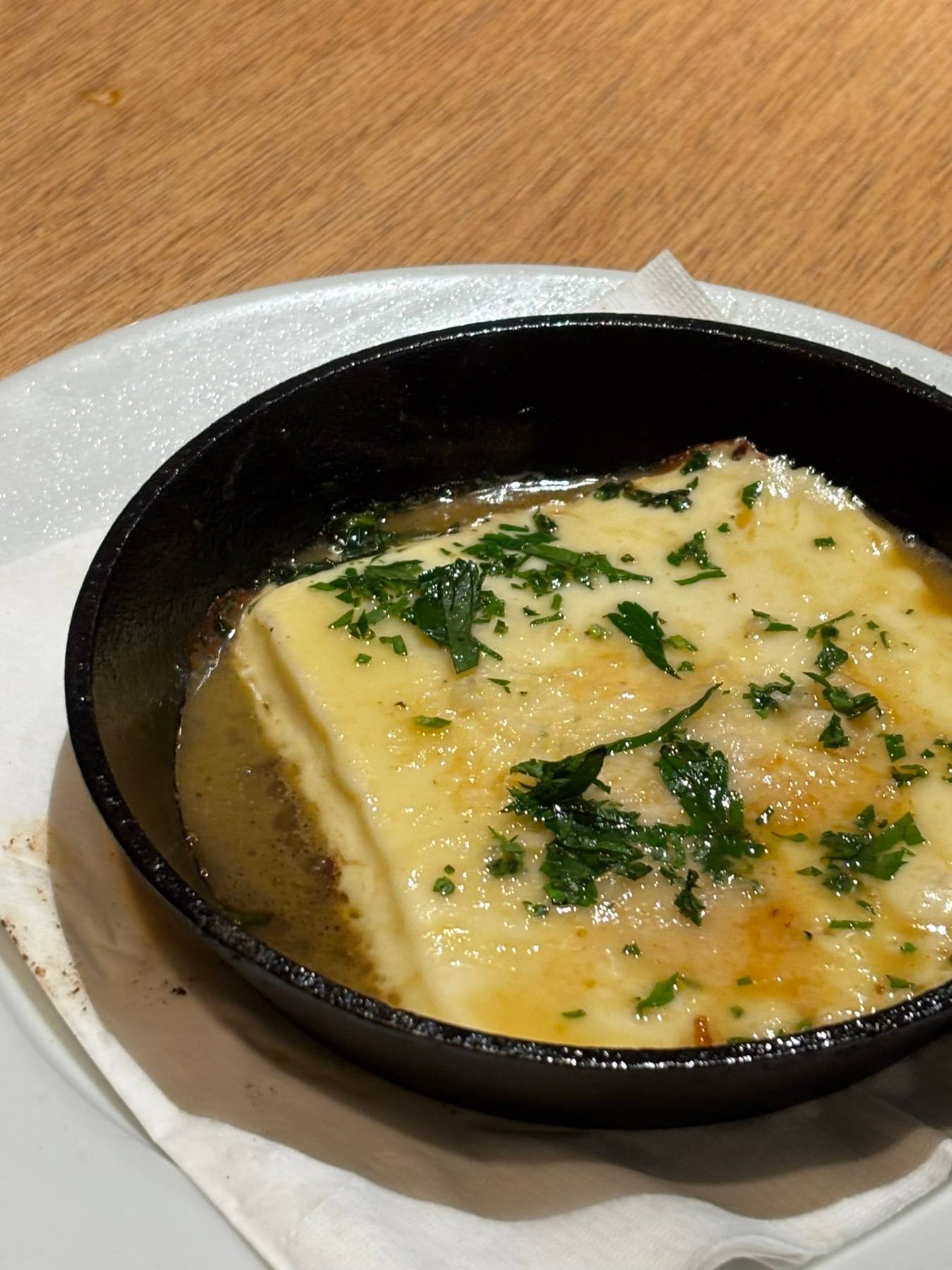 Flaming Mozzarella & Parmigiano Reggiano (Cyma Style Saganaki).