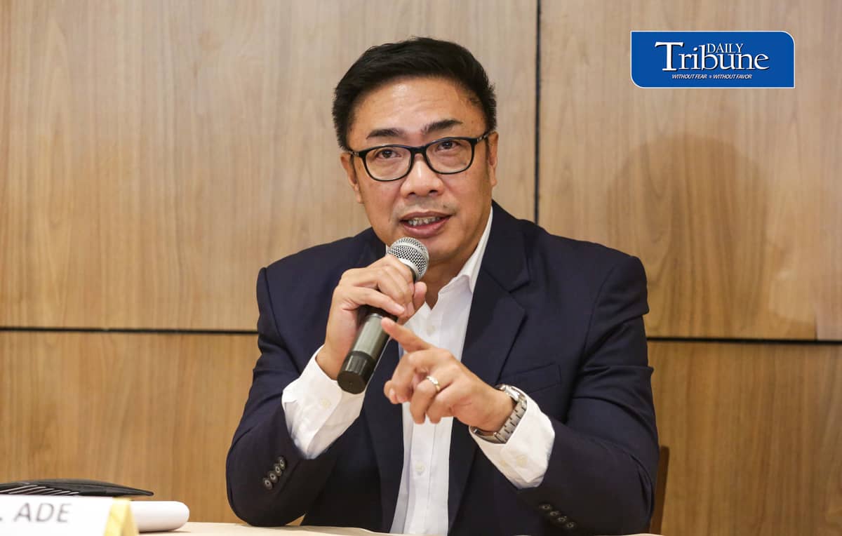 (August 20 2026) Atty. Ade Fajardo spokesperson of former house speaker Martin Romualdez, speak during the press conference and shows a supplemental counter affidavit file before the office of the ombudsman, later of this day in connection to the statements of the 25 former drivers and security of Zaldy Co linking Romualdez to the anomalous flood control projects, held in Quezon City on Thursday August 20 2026. Photo/Analy Labor