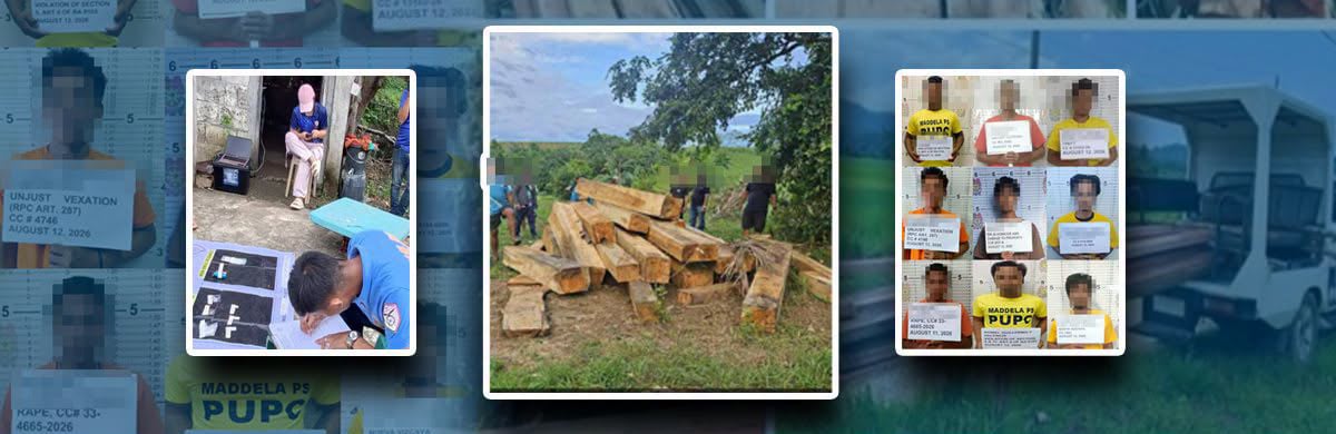 PRO2 arrests 147, seizes P812K worth of illegal timber in one week