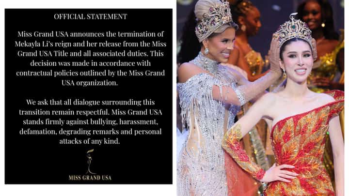 Newly crowned Miss Grand USA Mekayla Li dethroned days after winning the title