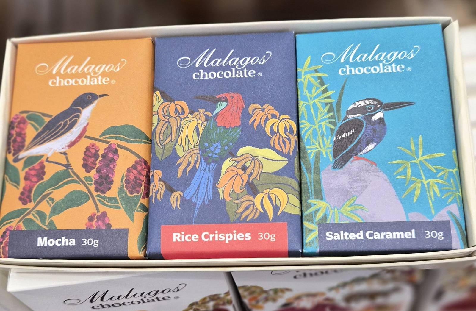 MALAGOS chocolate.