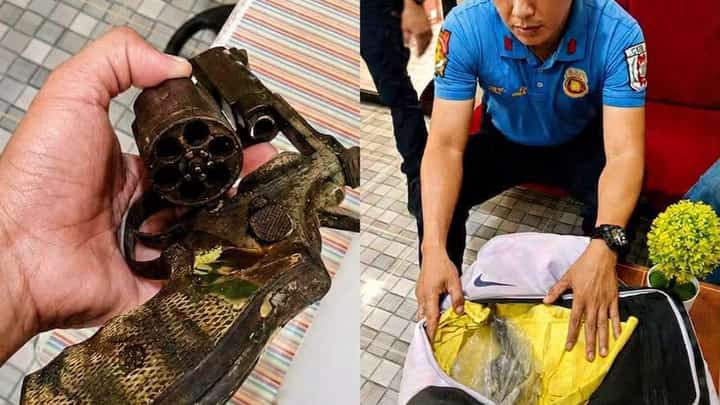 A .357 Smith & Wesson Magnum revolver was recovered from the school bag of a 14-year-old student at Lut-od National High School in Pinamungajan, Cebu, after a teacher conducted a surprise bag inspection on Thursday. The unloaded firearm was secured by responding police after the school administration sought assistance.