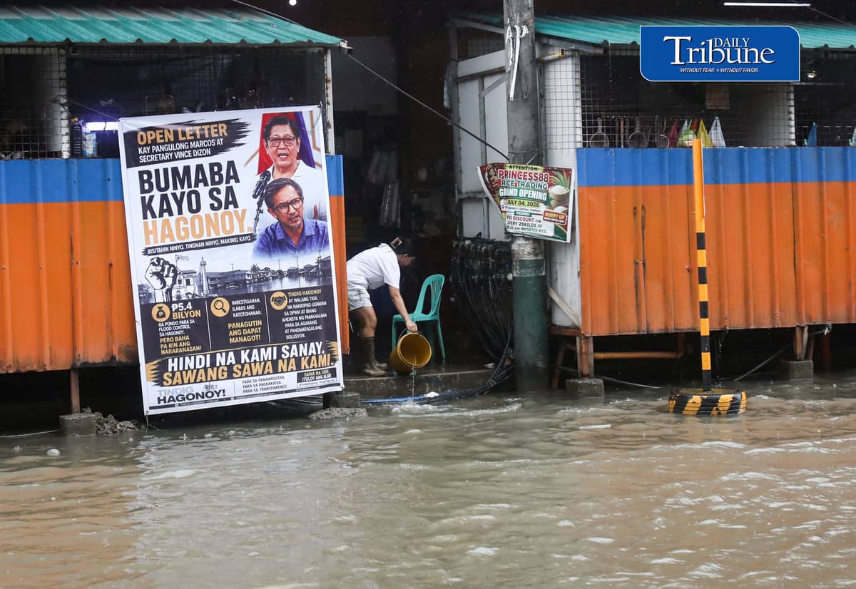 (August 22 2026) An open letter calling for President Ferdinand Marcos Jr. and DPWH Sec. Vince Dizon to visit their place in Hagonoy Bulacan on how severe flooding is they experiencing, and to investigate the 5.4 billion flood control project in Hagonoy Bulacan, on Saturday August 22 2026. Photo/Analy Labor