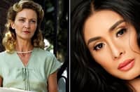 Joan Allen as Allie’s mother in the film (left) and Carla Guevara Laforteza as Allie’s mother in TGA’s musical (right).