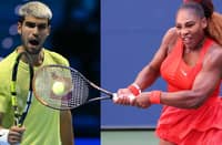 Carlos Alcaraz and Serena Williams