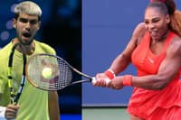 Carlos Alcaraz and Serena Williams