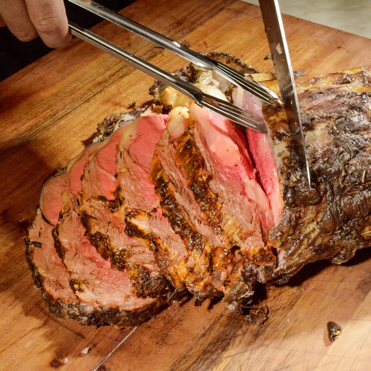 Meet the meat: Prime rib dinner buffet.