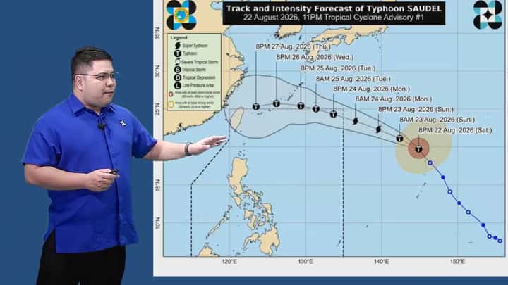 WEATHER forecasters keep a close watch on typhoon 'Saudel,' which was barreling toward the Philippine Area of Responsibility and was expected to enter the country’s monitoring zone on Monday.