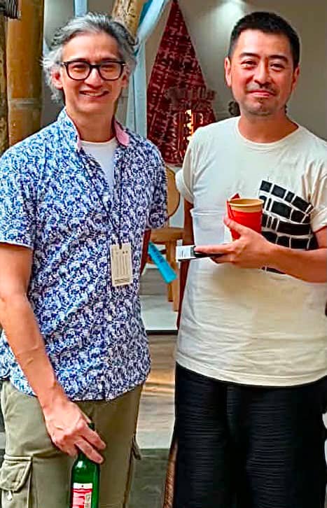 Curator of the Philippine Pavillon Gabriel Lichauco and Indonesian designer and co-founder of Jia CURATED Yang Yang Hartono.