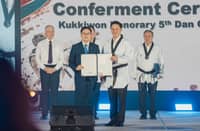 Marcos honored with 9th Dan as PTA celebrates Golden Anniversary