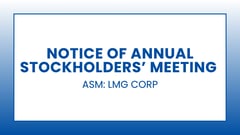 LMG Corp: Notice of Annual Stockholders’ Meeting