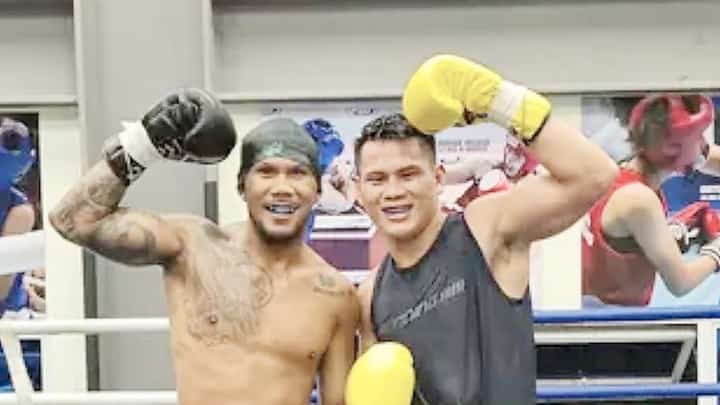 The 20th Asian Games slot of Eumir Marcial (left) will be filled in by fellow pro puncher Weljon Mindoro.