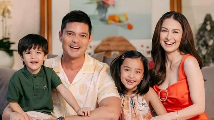Marian Rivera, husband Dingdong Dantes and their children Zia and Sixto