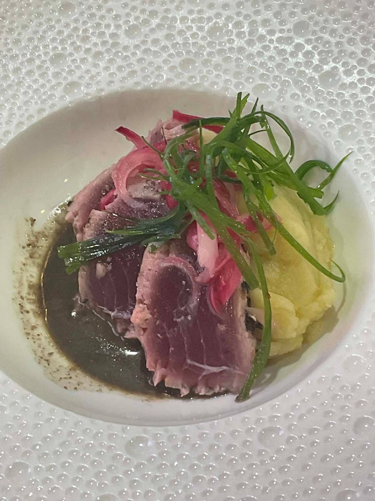 Jose Rizal University’s tuna steak-inspired main dish, which earned the team the Most Innovative Dish award.