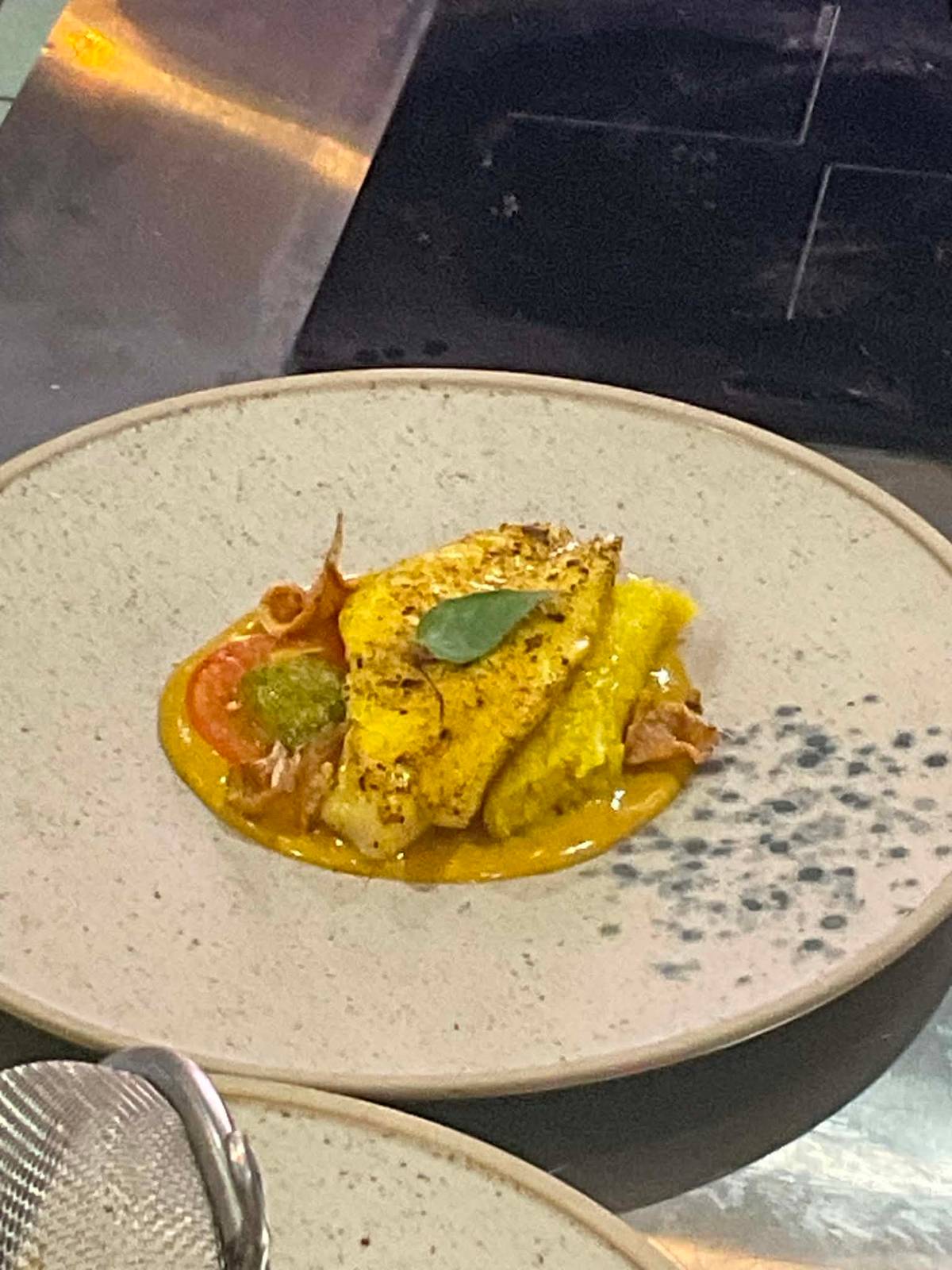 The main dish prepared by the Our Lady of Fatima University team during the Seafood Showdown.