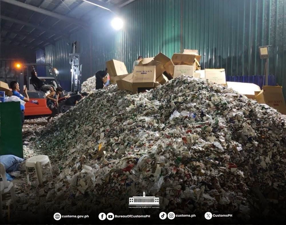 BoC destroys P129-M abandoned cigarettes