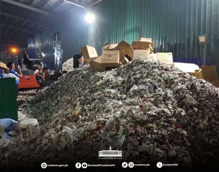 BoC destroys P129-M abandoned cigarettes